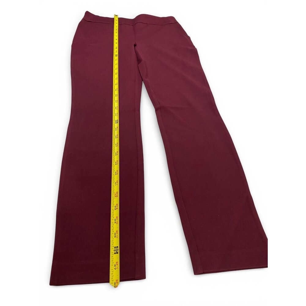 NWT Dalia Women’s Pull-on Ponte Pant, Mid-Rise Narrow Leg, Size S, Ruby - Picture 10 of 14